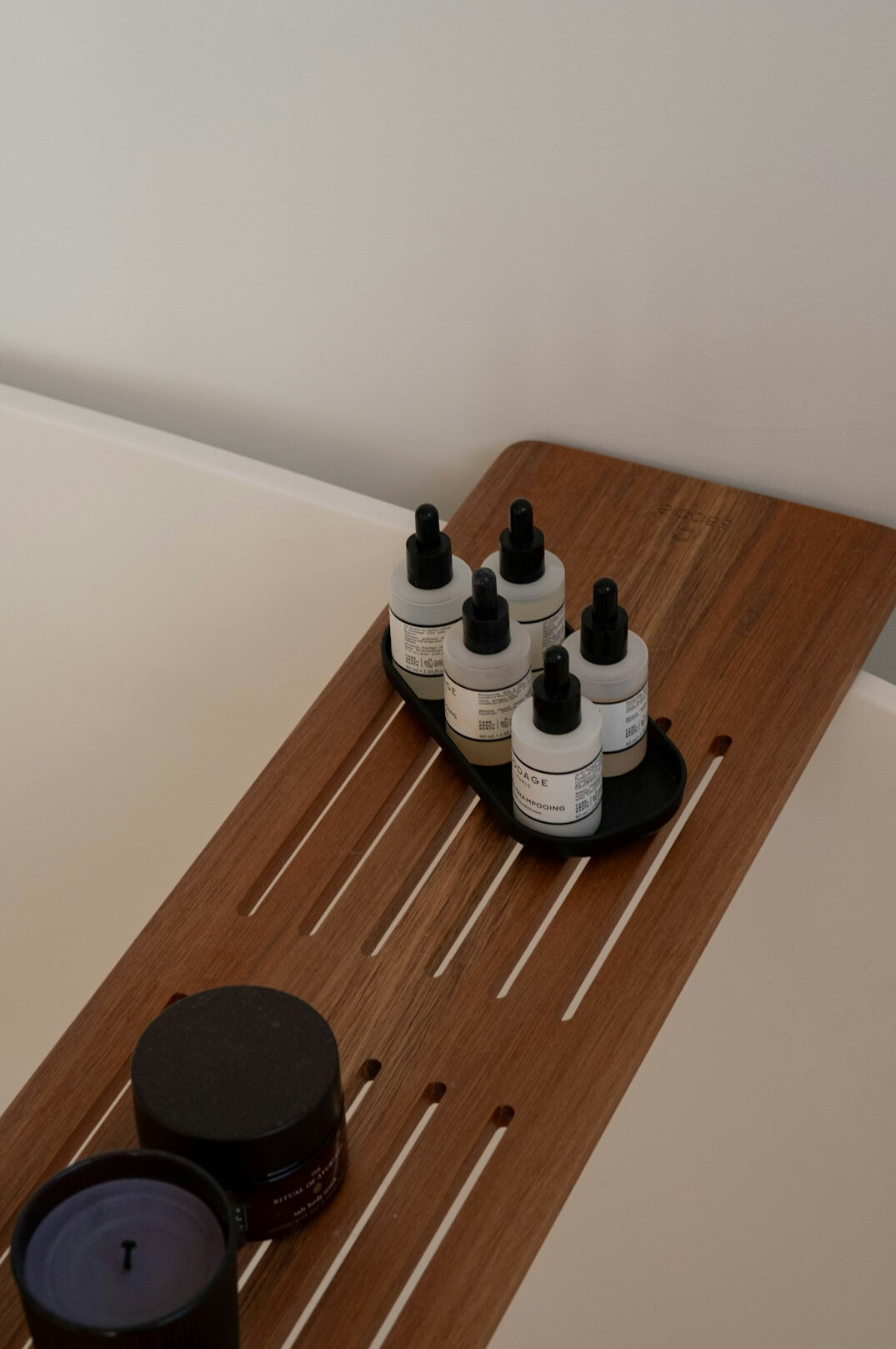 bathroom jar organizer