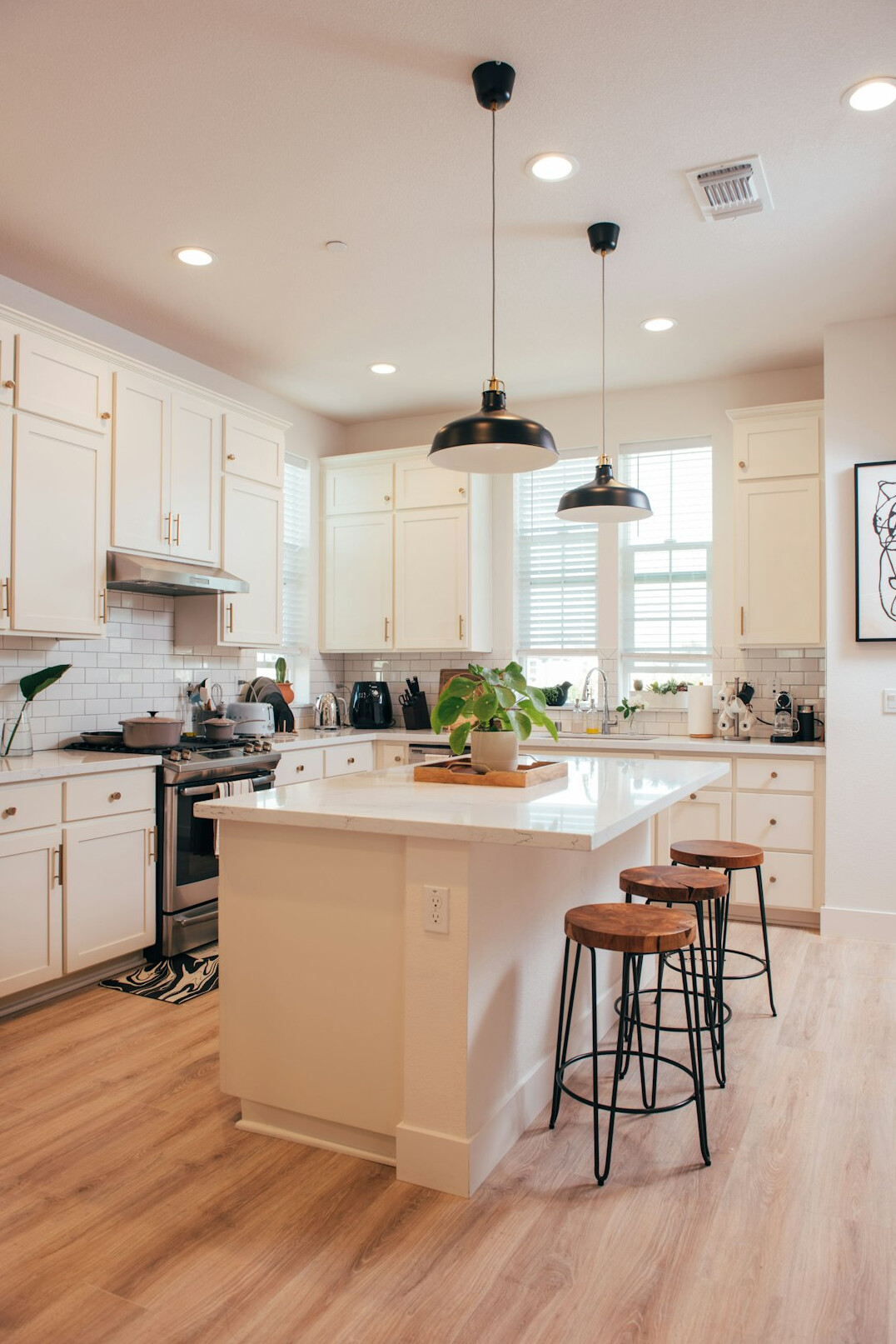 kitchen island setup